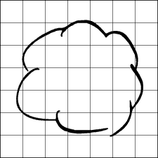 Wolke bzw. "cloud" - visualisiert auf Flipchart oder Whiteboard