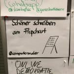 "Schöner schreiben am Flipchart" auf dem BarCamp Hamburg 2015