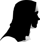 Nonne, nicht Hidschāb tragende Frau, vgl. &lt;<a href="https://openclipart.org/detail/159133/catholic-nun-silhouette-profile" target="_blank">https://openclipart.org/detail/159133/catholic-nun-silhouette-profile</a>&gt;